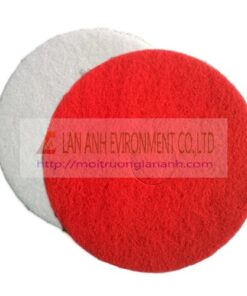 Pad chà sàn màu đỏ/trắng  43cm